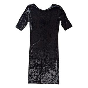 Frenchi Crushed velvet stretch fit dress